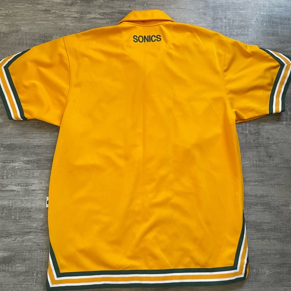 Vintage Seattle Sonics Basketball Warmup Jersey Authentic Sewn Nike Supersonics - Picture 8 of 14
